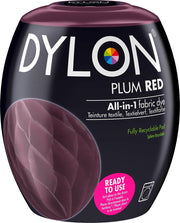 Dylon All-in-1 Fabric Dye Pod Plum Red 350g single dye pod packaging