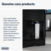 De'Longhi DLS C002 Replacement Water Filter, retail filter packaging, no flavour, 1 piece, filter components and product information