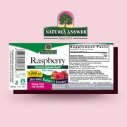 Nature's Answer Alcohol-Free Raspberry Extract 30ml barcode packaging