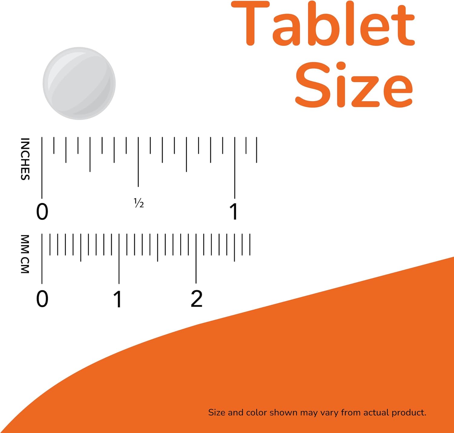 NOW Melatonin chewable lozenge size