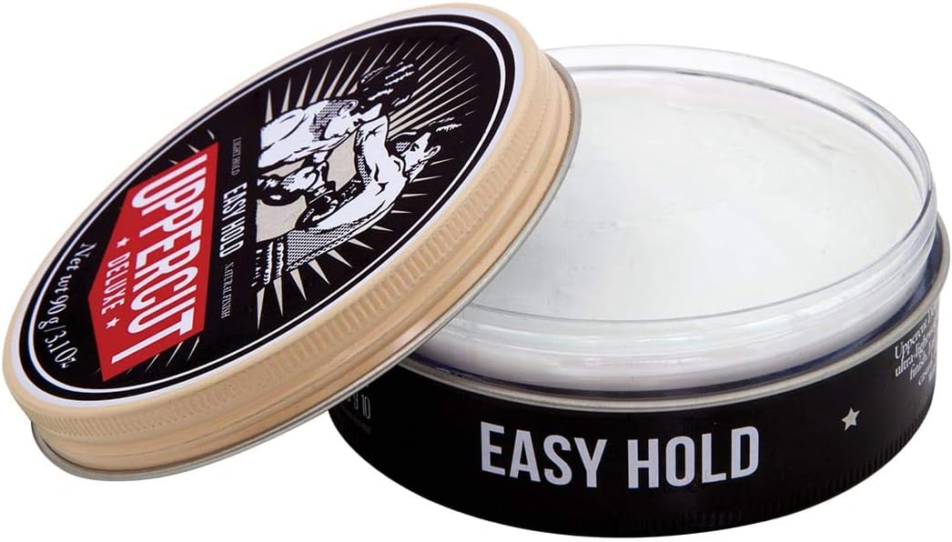 Open image: Uppercut Deluxe Easy Hold Hair Putty 90g jar matte styling product packaging