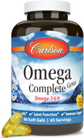 Carlson Omega Complete Gems Omega 3-6-9 Softgels mit Vitamin D3