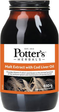 Potter's Herbals Malzextrakt mit Lebertran – Butterscotch – 650g