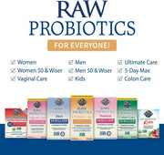 Garden of Life Raw Probiotics - 50 Billion CFU, Once Daily other variants.