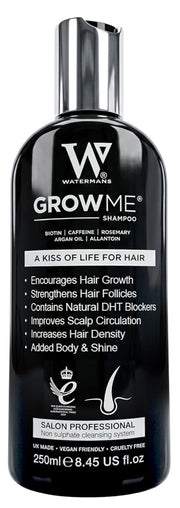 Watermans Grow Me Sulfate Free Shampoo 250ml front bottle packaging