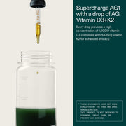 AG1 Vitamin D3 + K2 Liquid Food Supplement 30ml daily vitamin drops