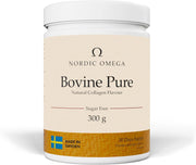 Nordic Omega Bovine Pure Collagen powder tub unflavoured sugar free 300g