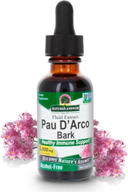 Nature’s Answer Pau D’Arco inner bark alcohol-free liquid extract 30ml bottle front label