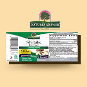 Nature’s Answer Shiitake Mushroom Alcohol-Free Liquid Extract 30ml barcode image