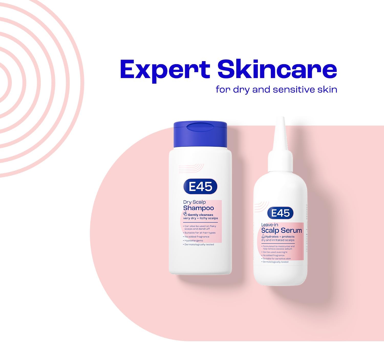 E45 Leave-in Scalp Serum 150ml expert skincare routine