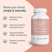 Hey Nutrition Ashwagandha Complex 750mg KSM-66 - 60 Capsules