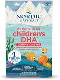 Nordic Naturals Zero Sugar Kids DHA – 600 mg Omega-3, Tropical Punch – 30 Gummis
