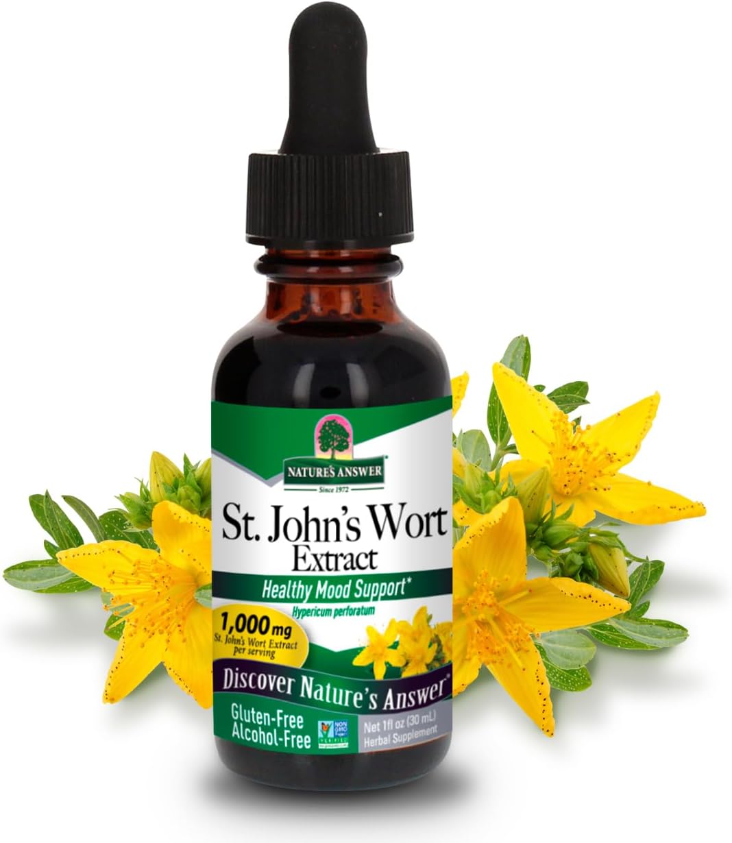 Nature’s Answer St. John’s Wort Alcohol-Free Liquid Extract 30ml bottle front view