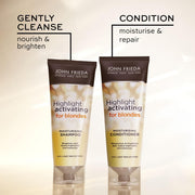 John Frieda Highlight Activating Moisturising Conditioner for Blondes 250ml & Shampoo