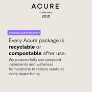 Acure Brightening Facial Scrub sea kelp French green clay face scrub tube 118ml recyclable & compostable
