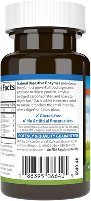 Barcode image: Carlson Digestive Enzymes tablets barcode bottle 50 count