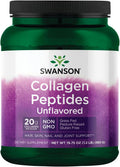 Swanson Kollagenpeptide geschmacksneutral 560 g | Hydrolysiertes Kollagen von Weidevieh für Haut, Haare, Nägel & Gelenke