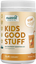 Nuzest Kids Good Stuff Vegane Smoothie-Mischung, Vanille Karamell - 225g