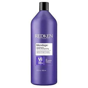 Redken Blondage Color Depositing Purple Conditioner bottle, 1000ml.