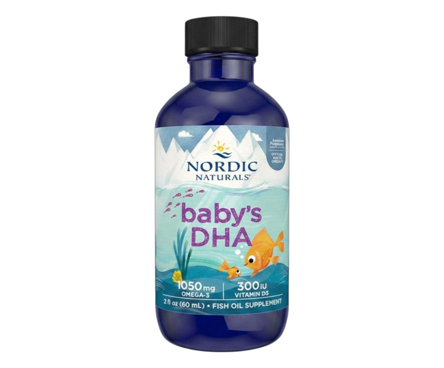 Nordic Naturals Baby DHA Liquid – 1050 mg Omega-3 + 300 IE D3 – 60 ml