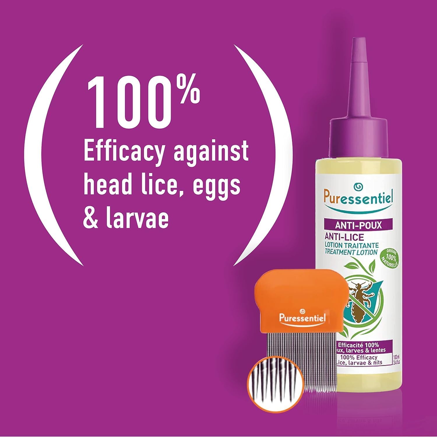 Puressentiel Head Lice Treatment Lotion with Comb 100ml