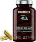 Essensey Maca Wurzelextrakt 500mg pflanzliches Nahrungsergänzungsmittel - 90 vegane Kapseln