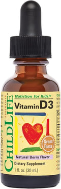 ChildLife Essentials Vitamin D3 flüssige Tropfen Beere - 30ml
