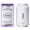 Fussy Natural Body Wash Refill Lavender Fields 320ml
