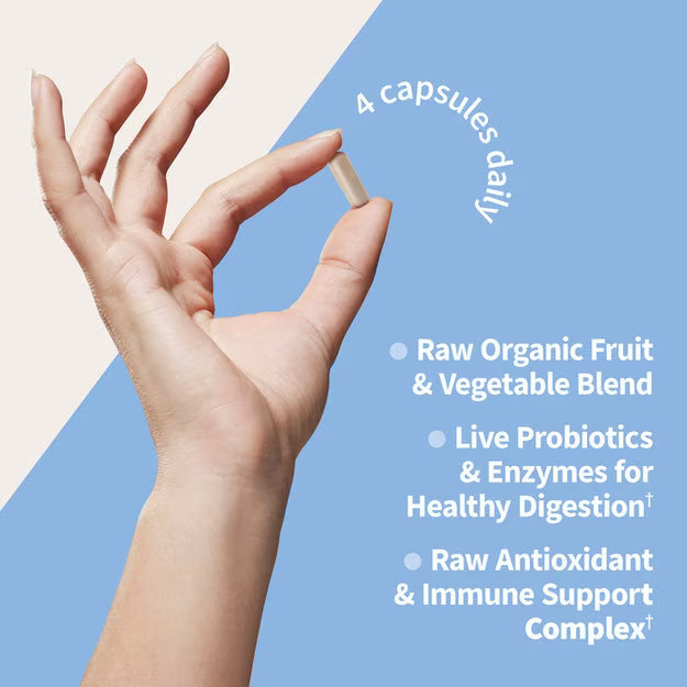 Supplement dosage and ingredient list for Vitamin Code Men's multivitamin.