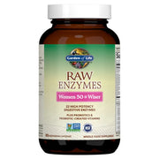 Garden of Life RAW Enzymes Women 50 & Wiser bottle, 90 vegetarian capsules.