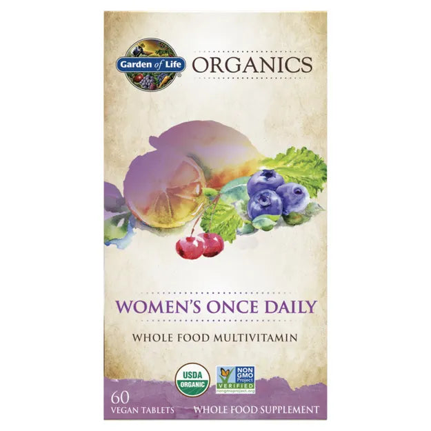Garden of Life Organics Once Daily Women's Multivitamin  box 60 tablets