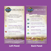 Garden of Life Organics Once Daily Whole Food Multivitamin Vegan Tablet for Women supplement 