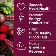 Garden of Life Organic Beet Root Gummies, Raspberry - 60 Count