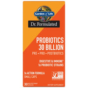 Garden of Life Dr. Formulated Once Daily 3-in-1 Probiotics box, 30 count.