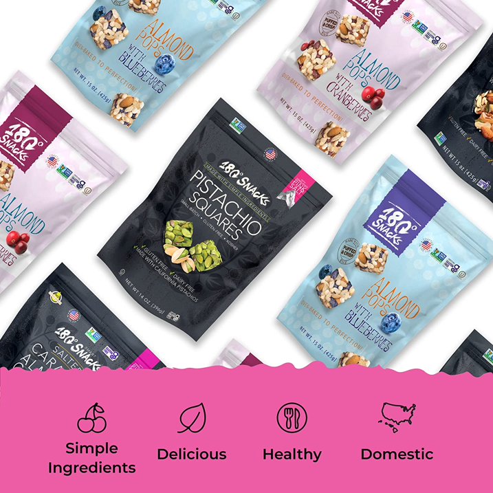 How to Use: 180 snacks pistachio squares snack serving pack 454g other variant