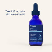 How to Use Image: Trace Minerals Ionic Selenium liquid drops usage instructions bottle 59ml