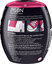 Dylon All-in-1 Washing Machine Fabric Dye Pod Tulip Red 350g ingredients information packaging