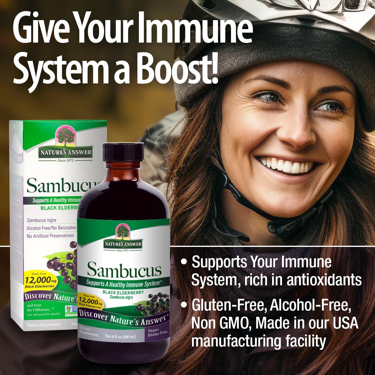 Nature’s Answer Sambucus Nigra Food Supplement Liquid - 240ml