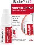 BetterYou Vitamin D3 + K2 Mundspray, Pfefferminz - 12ml