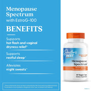 Doctor's Best Menopause Spectrum with EstroG-100, bottle packaging, no flavour, 30 veggie capsules, daily dietary supplement use