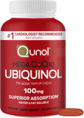 Qunol Mega Ubiquinol CoQ10 100mg Softgels
