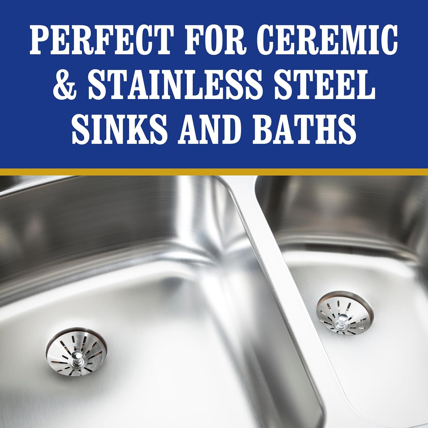Bar Keepers Friend Power Cream Surface Cleaner 350ml used on stainless steel kitchen surfaces