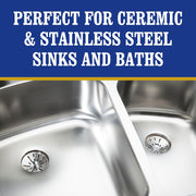 Bar Keepers Friend Power Cream Surface Cleaner 350ml used on stainless steel kitchen surfaces