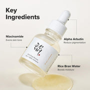 Beauty of Joseon Glow Deep Serum rice alpha arbutin key ingredients bottle 30ml