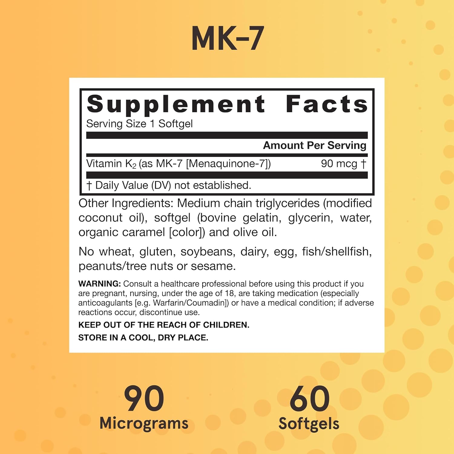 Jarrow Formulas MK-7 - 90 mcg – 60-120 Softgels