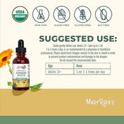 How to Use: MaryRuth’s Organic herbal blend liquid drops dropper serving botanical extract 30ml quantity