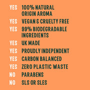 Faith In Nature Natural Orange Vegan Bar Soap 18 × 100g cardboard product information