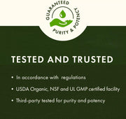 Swanson Avena Sativa 575mg 60 Capsules tested and trusted purity and potency infographic