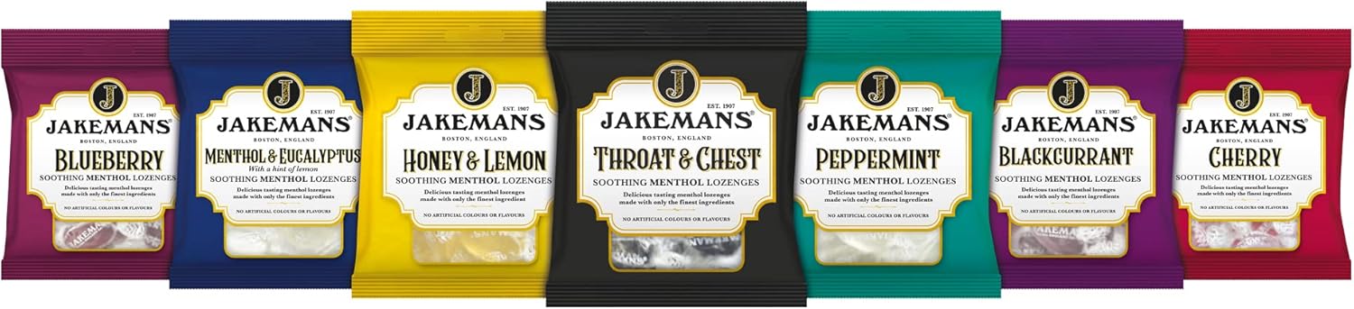 Jakemans Blackcurrant Soothing Menthol Lozenges 73g & other variants
