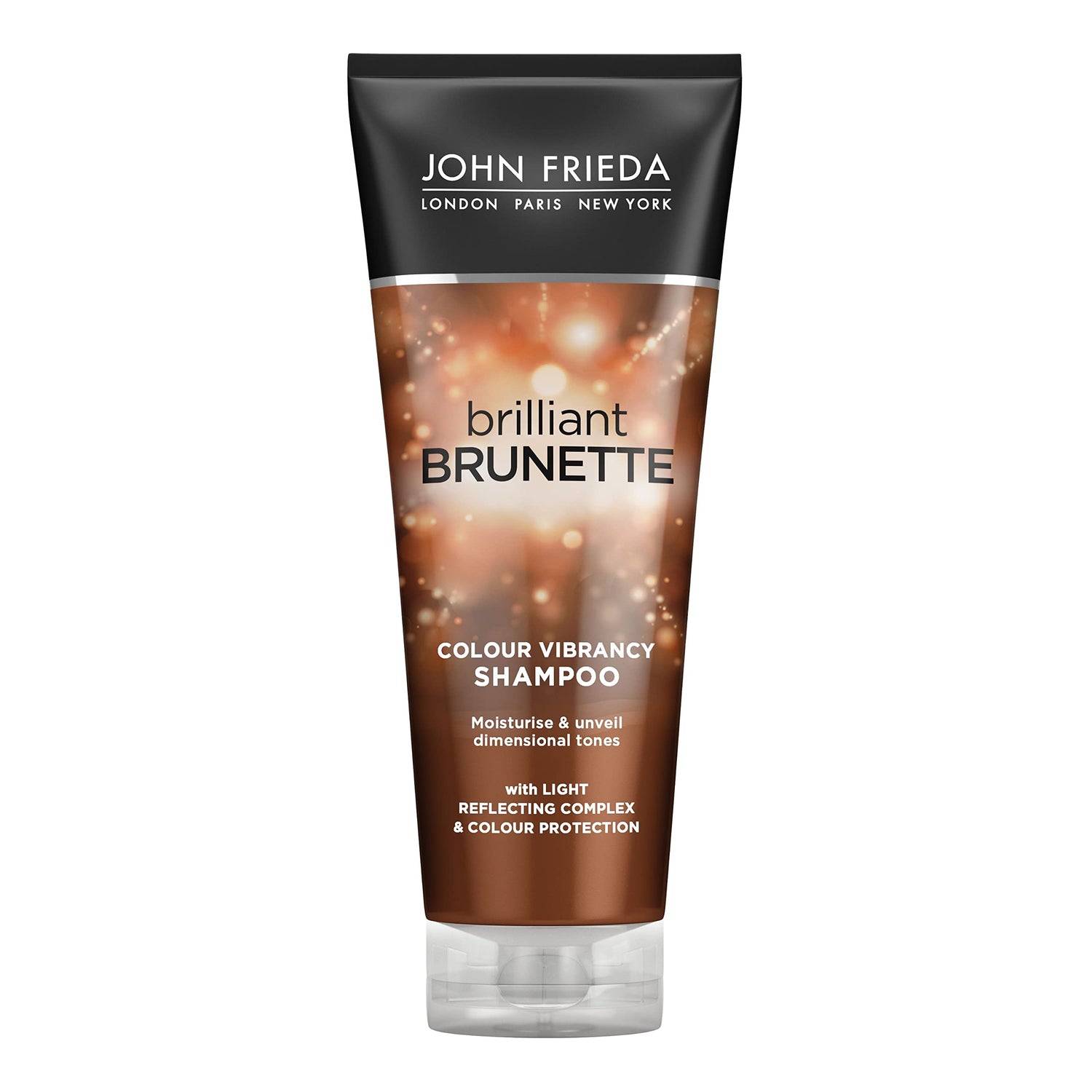 John Frieda Brilliant Brunette Colour Vibrancy Shampoo 250ml tube